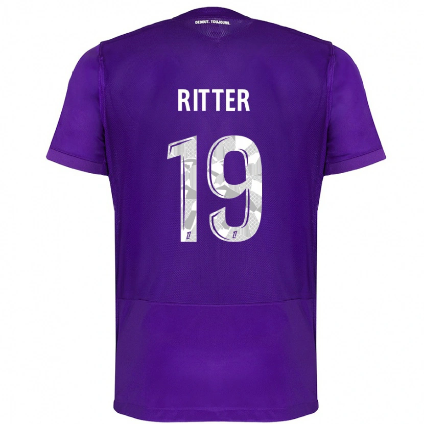 Danxen Kid Morgane Ritter #19 Purple White Home Jersey 2024/25 T-Shirt