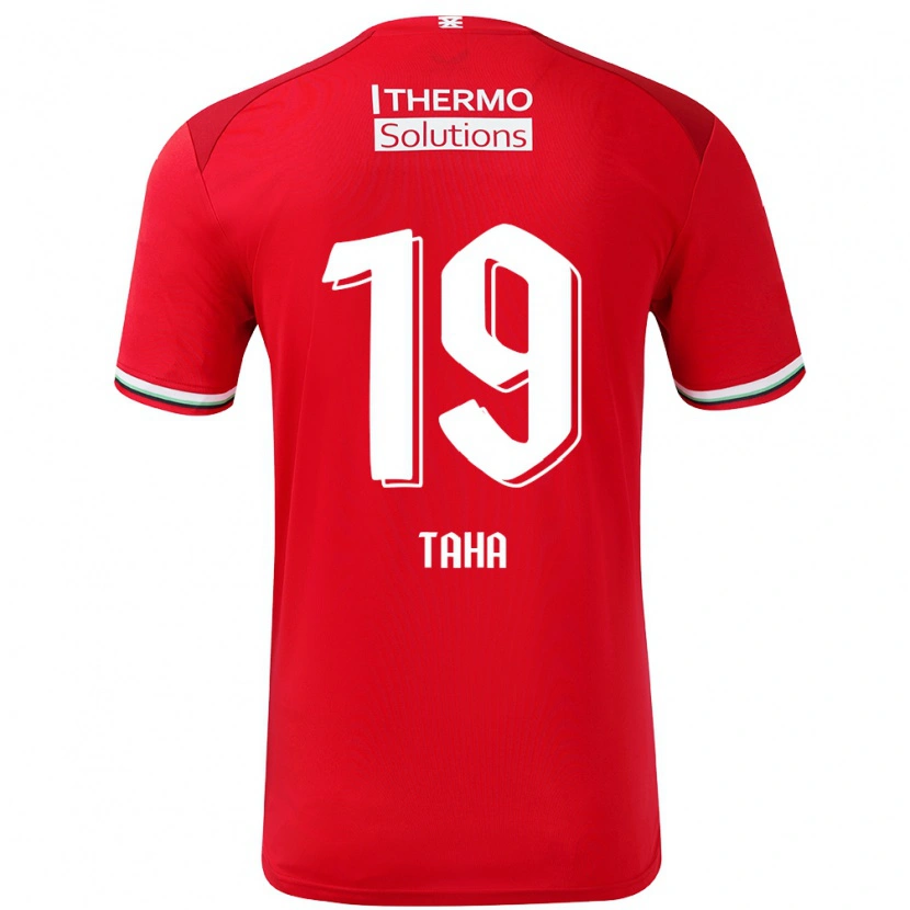 Danxen Kid Younes Taha #19 Red White Home Jersey 2024/25 T-Shirt