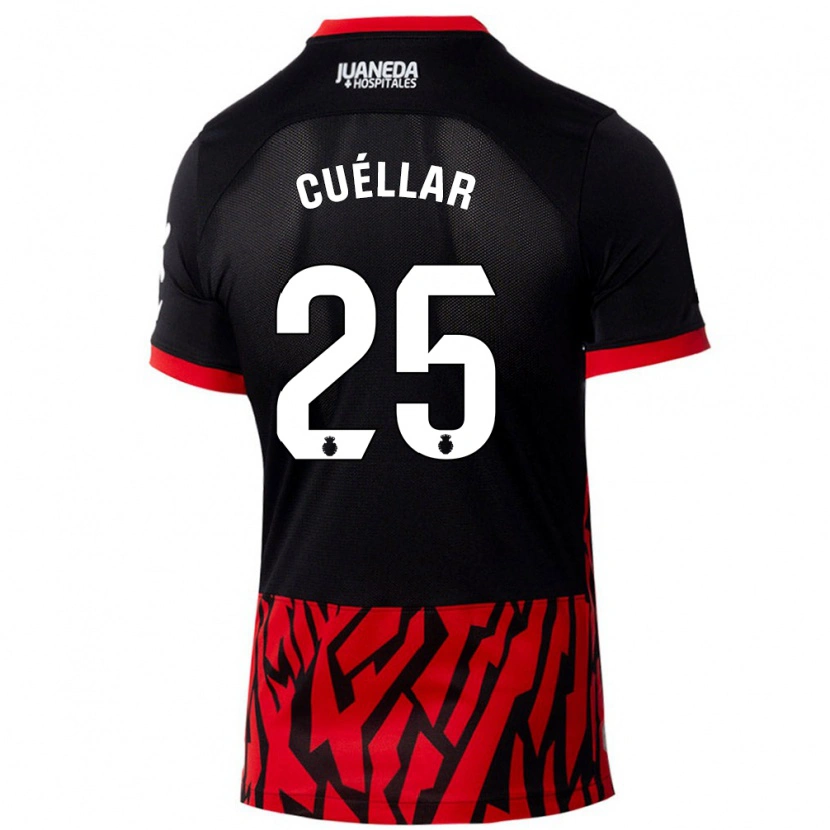 Danxen Kid Iván Cuéllar #25 Black Red Home Jersey 2024/25 T-Shirt