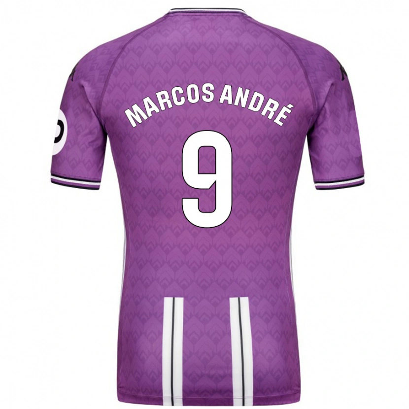 Danxen Kid Marcos André #9 Purple White Home Jersey 2024/25 T-Shirt
