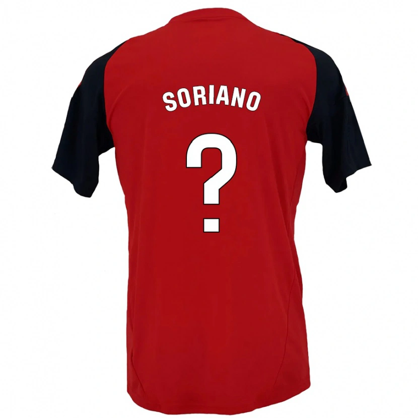 Danxen Kid Adrián Soriano #0 Red Black Home Jersey 2024/25 T-Shirt