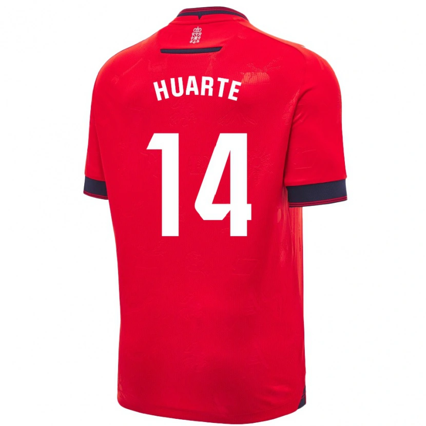 Danxen Kid Xabi Huarte #14 Red White Home Jersey 2024/25 T-Shirt