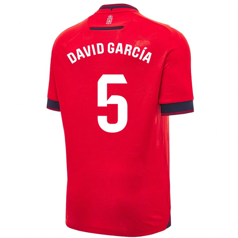 Danxen Kid David García #5 Red White Home Jersey 2024/25 T-Shirt
