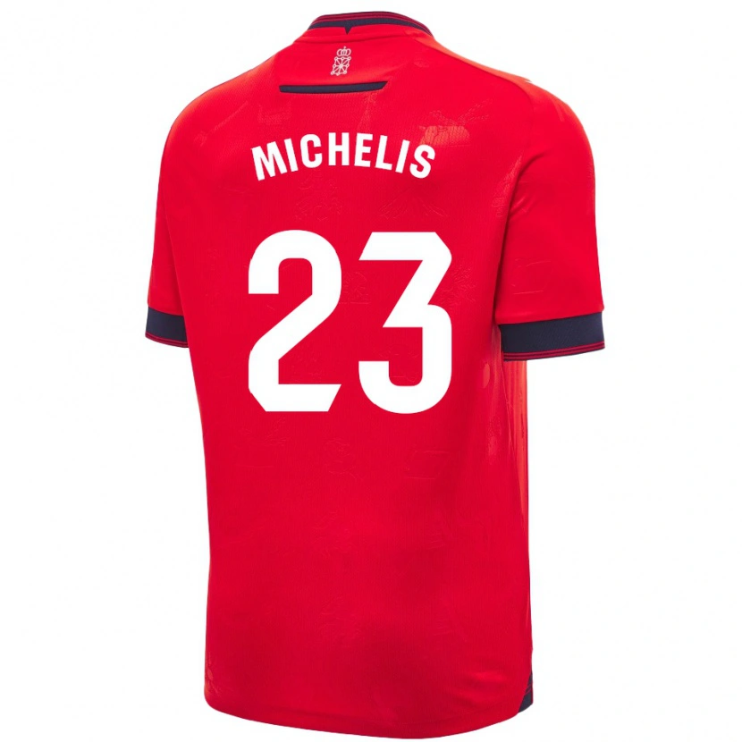 Danxen Kid Nikolaos Michelis #23 Red White Home Jersey 2024/25 T-Shirt