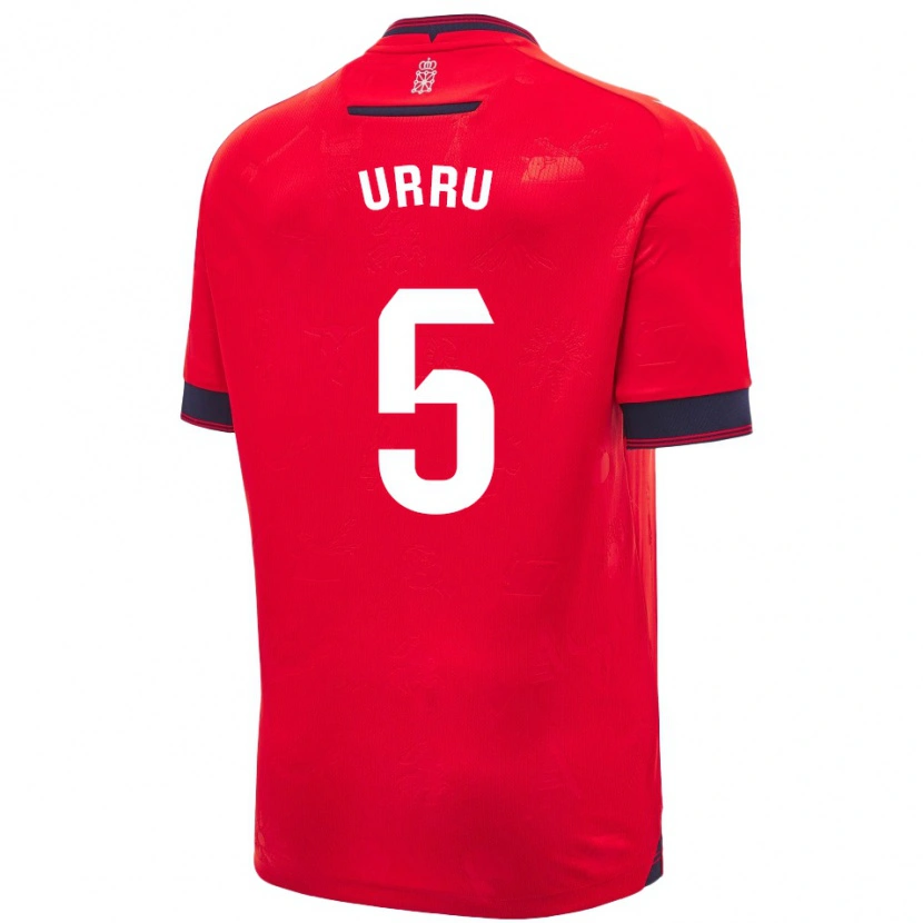 Danxen Kid Irati Urruzola Bermúdez #5 Red White Home Jersey 2024/25 T-Shirt