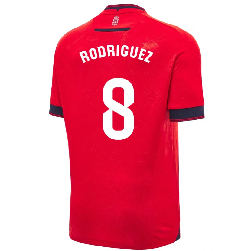 Danxen Kid Vanessa Rodríguez Iribarren #8 Red White Home Jersey 2024/25 T-Shirt