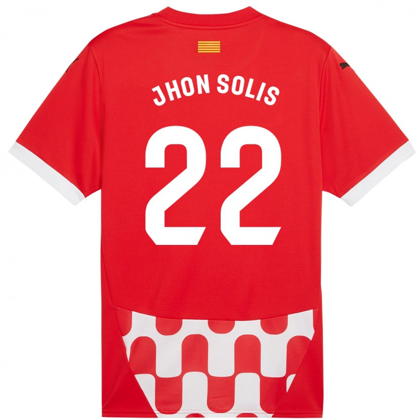 Danxen Kid Jhon Solís #22 Red White Home Jersey 2024/25 T-Shirt