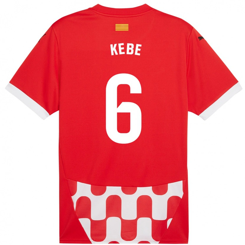 Danxen Kid Ibrahima Kébé #6 Red White Home Jersey 2024/25 T-Shirt
