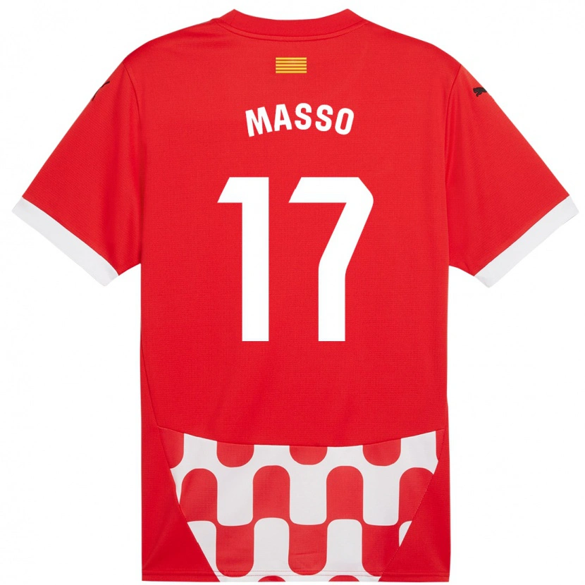 Danxen Kid Ainoa Massó #17 Red White Home Jersey 2024/25 T-Shirt