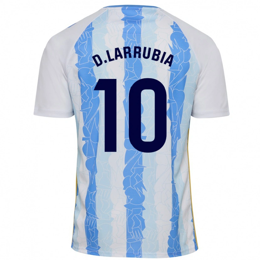 Danxen Kid David Larrubia #10 White Blue Home Jersey 2024/25 T-Shirt