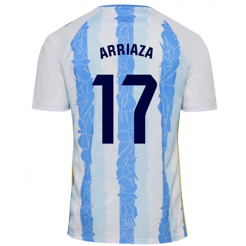 Danxen Kid Pablo Arriaza #17 White Blue Home Jersey 2024/25 T-Shirt