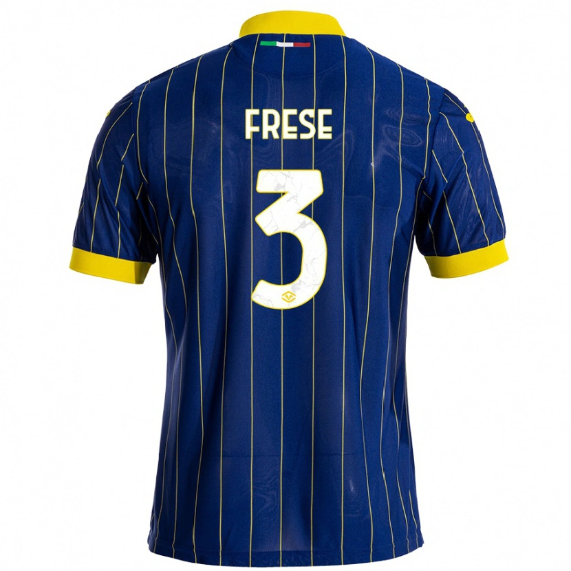 Danxen Kid Martin Frese #3 Blue Yellow Home Jersey 2024/25 T-Shirt