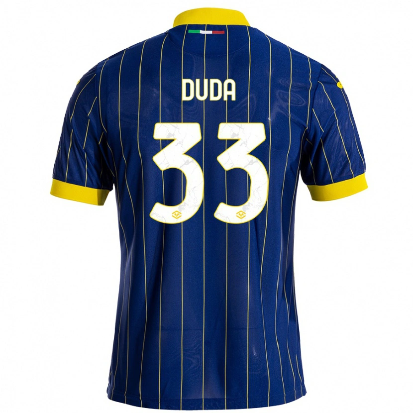 Danxen Kid Ondrej Duda #33 Blue Yellow Home Jersey 2024/25 T-Shirt