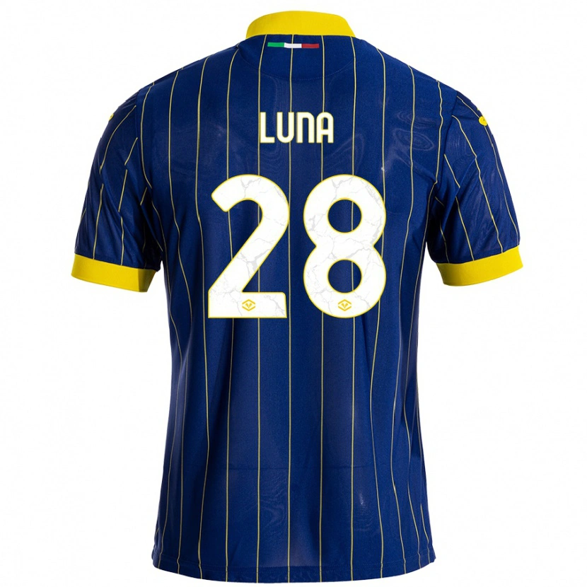 Danxen Kid Agustín Luna #28 Blue Yellow Home Jersey 2024/25 T-Shirt