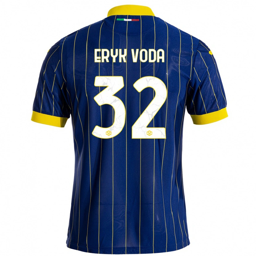 Danxen Kid Andrei Eryk Voda #32 Blue Yellow Home Jersey 2024/25 T-Shirt