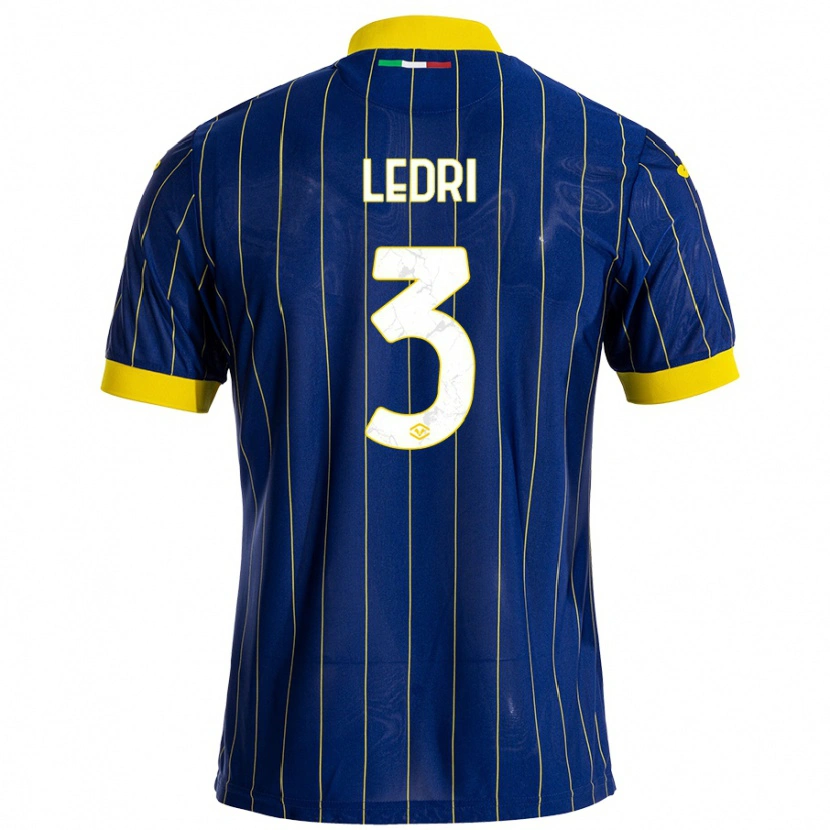 Danxen Kid Michela Ledri #3 Blue Yellow Home Jersey 2024/25 T-Shirt