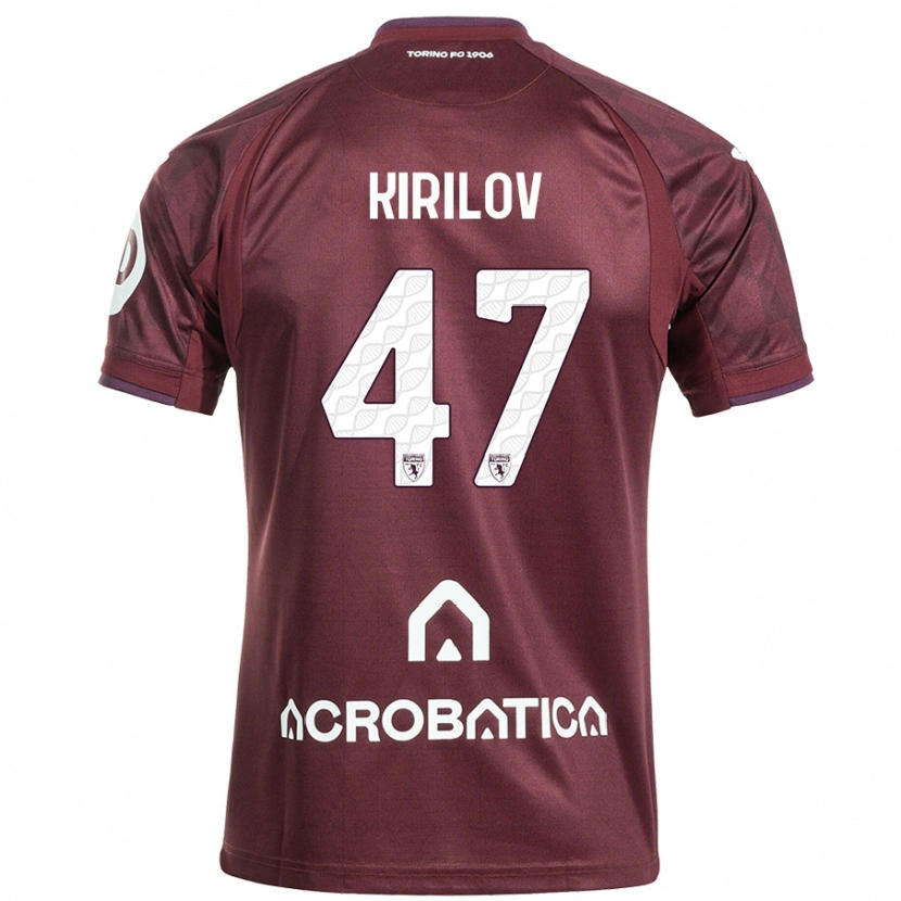 Danxen Kid Martin Kirilov #47 Maroon White Home Jersey 2024/25 T-Shirt
