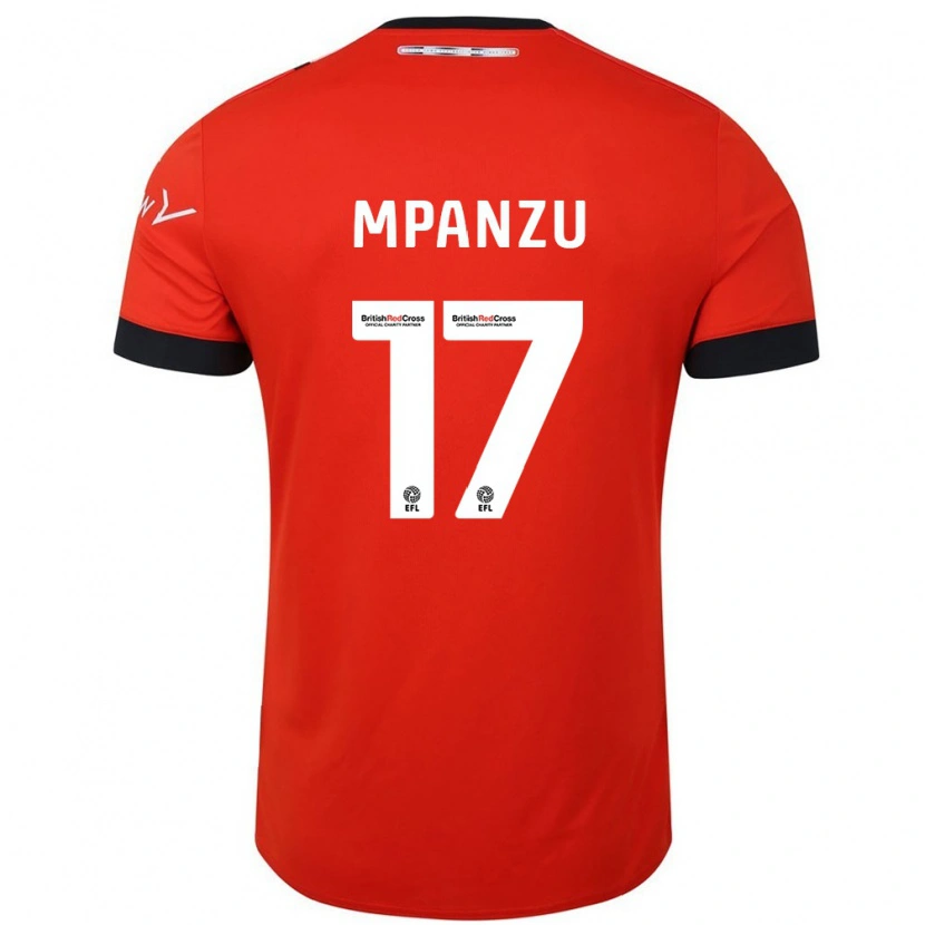 Danxen Kid Pelly Ruddock Mpanzu #17 Orange Black Home Jersey 2024/25 T-Shirt