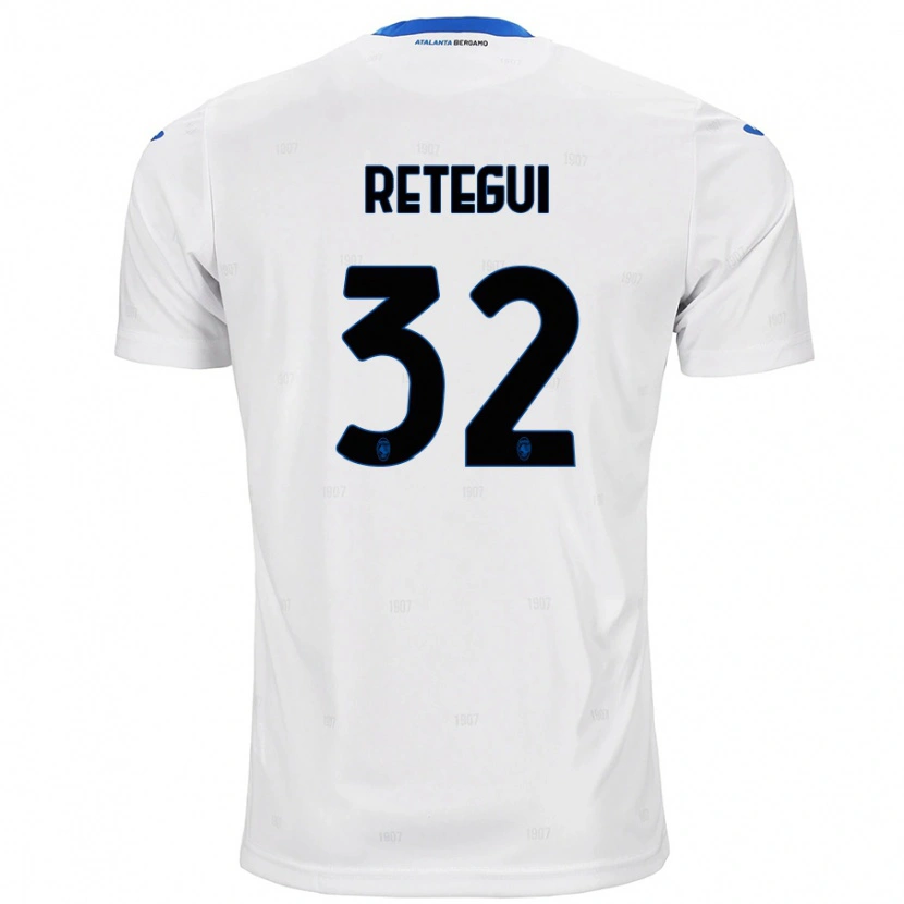 Danxen Kid Mateo Retegui #32 White Away Jersey 2024/25 T-Shirt