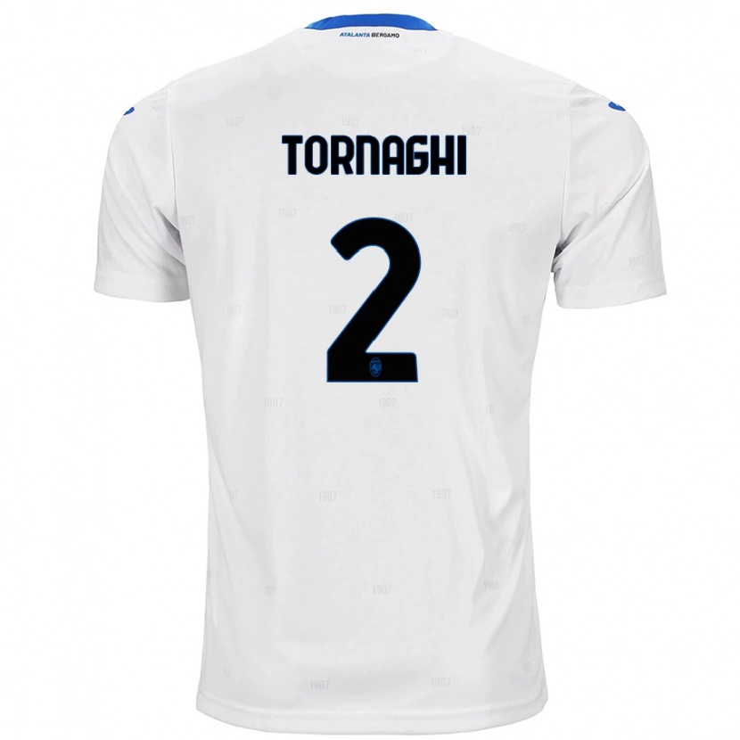 Danxen Kid Pietro Tornaghi #2 White Away Jersey 2024/25 T-Shirt
