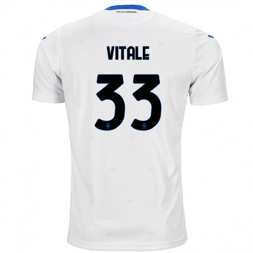 Danxen Kid Francesca Vitale #33 White Away Jersey 2024/25 T-Shirt