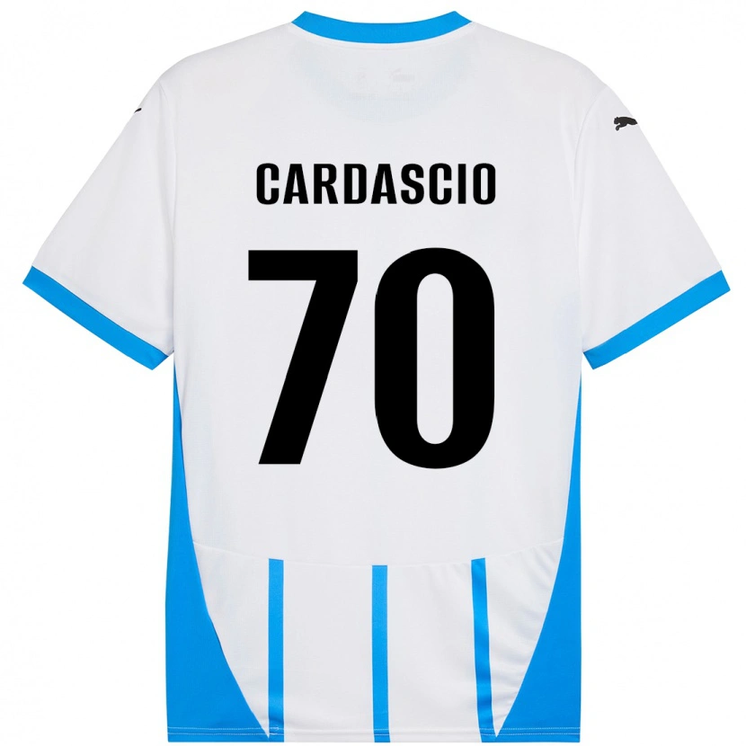 Danxen Kid Alessandro Cardascio #70 White Blue Away Jersey 2024/25 T-Shirt