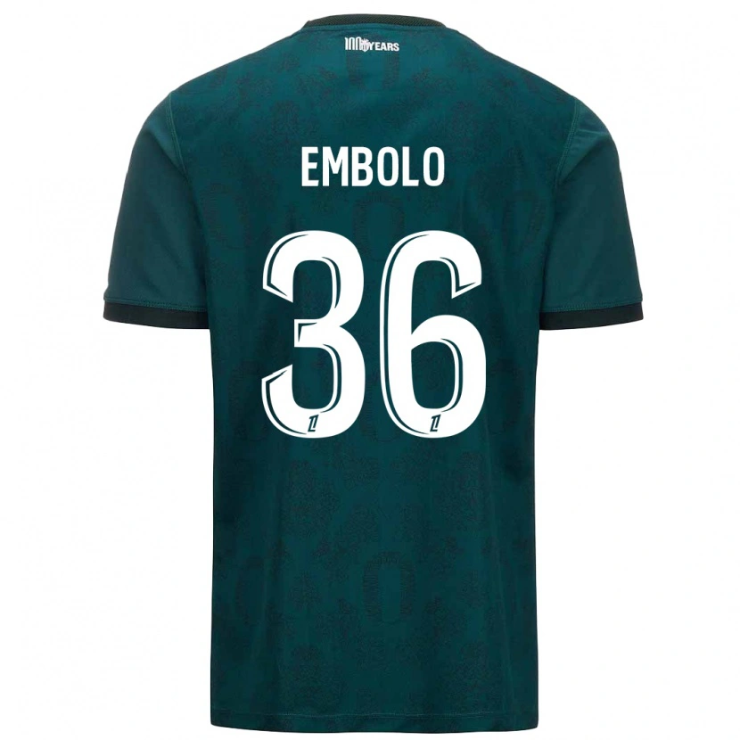Danxen Kid Breel Embolo #36 Dark Green Away Jersey 2024/25 T-Shirt