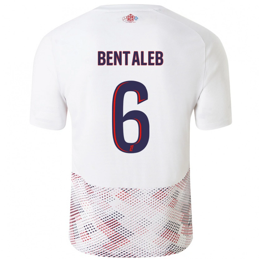 Danxen Kid Nabil Bentaleb #6 White Royal Blue Away Jersey 2024/25 T-Shirt