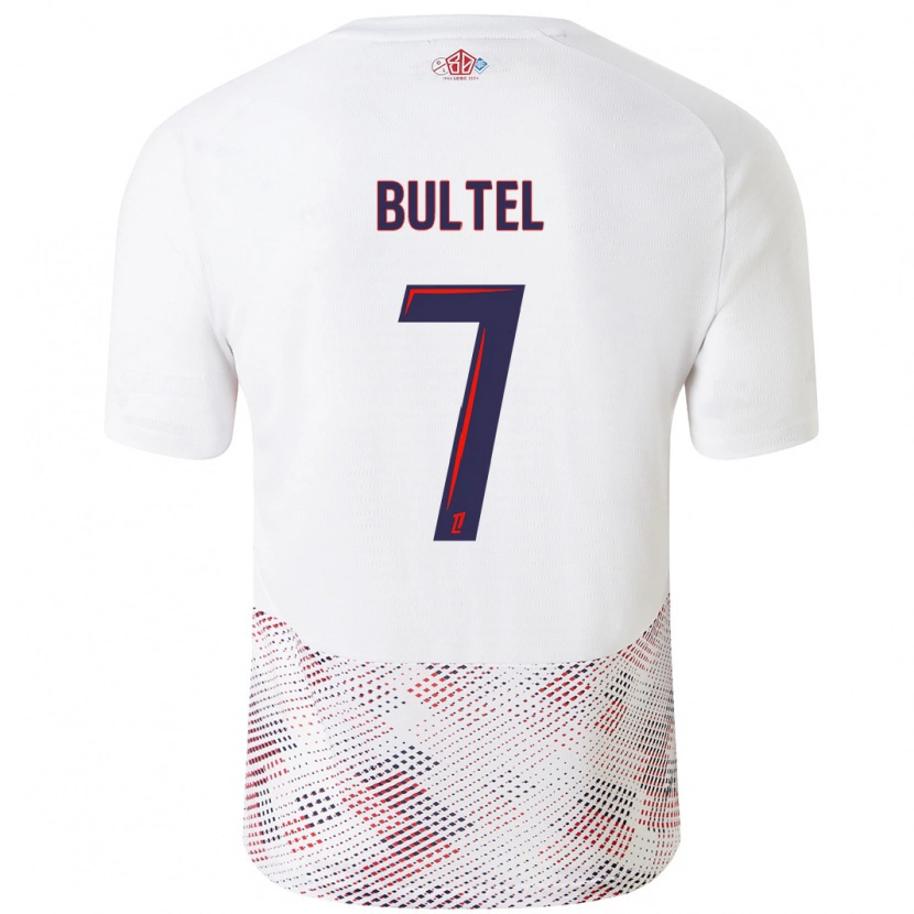 Danxen Kid Ludivine Bultel #7 White Royal Blue Away Jersey 2024/25 T-Shirt