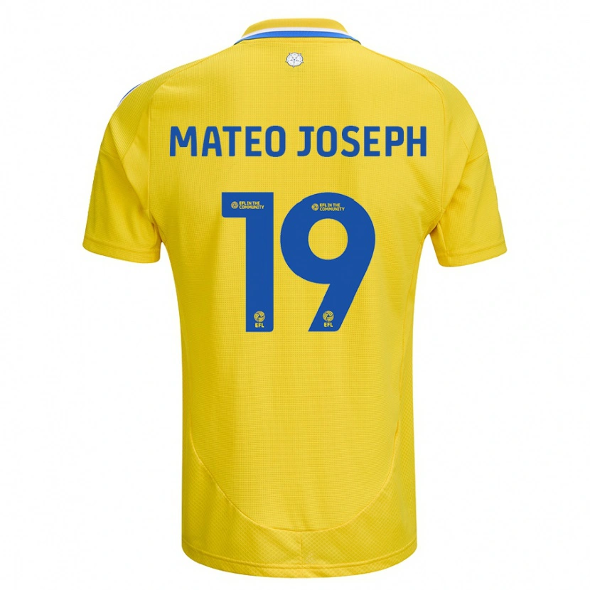 Danxen Kid Mateo Joseph #19 Yellow Blue Away Jersey 2024/25 T-Shirt