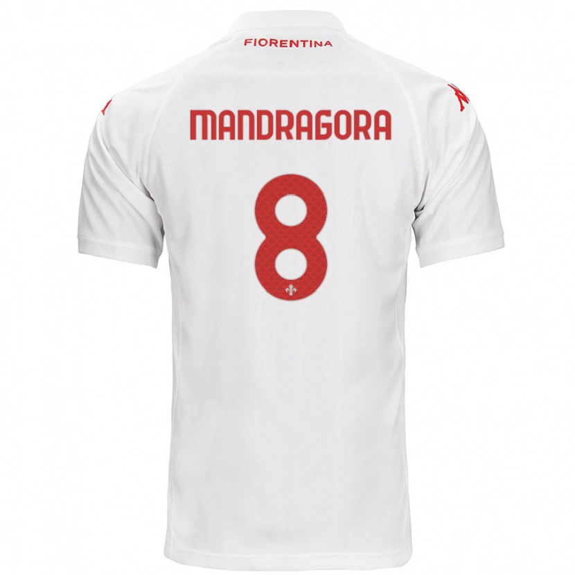 Danxen Kid Rolando Mandragora #8 White Away Jersey 2024/25 T-Shirt