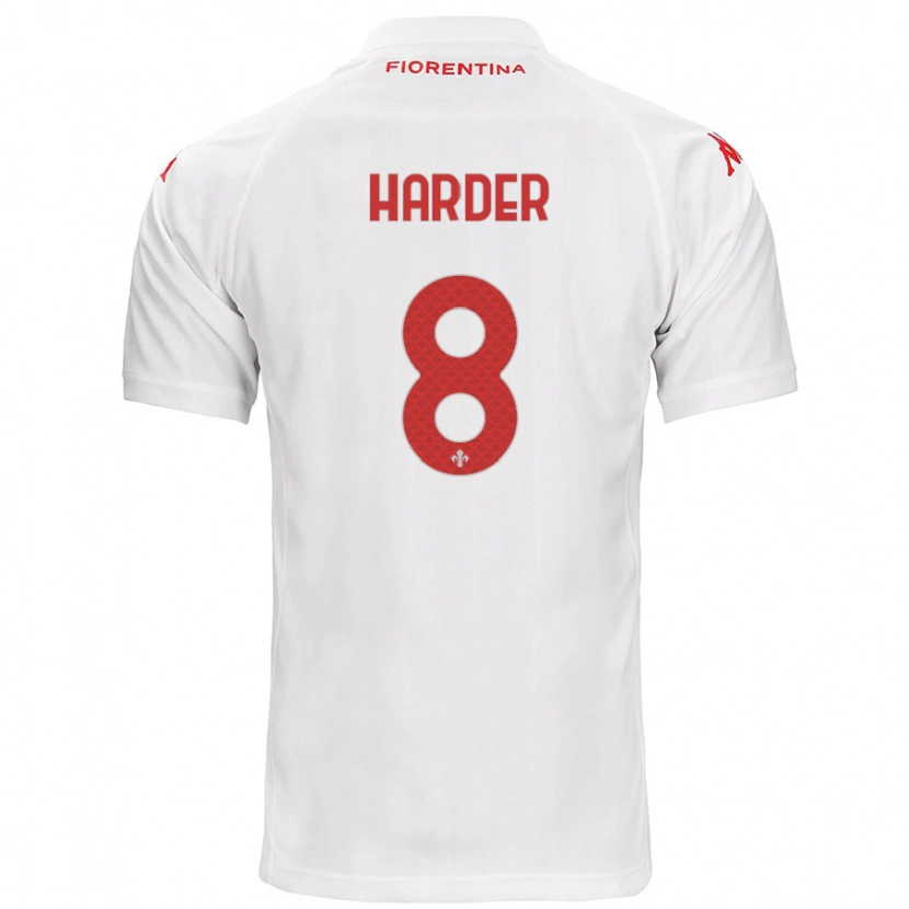 Danxen Kid Jonas Harder #8 White Away Jersey 2024/25 T-Shirt