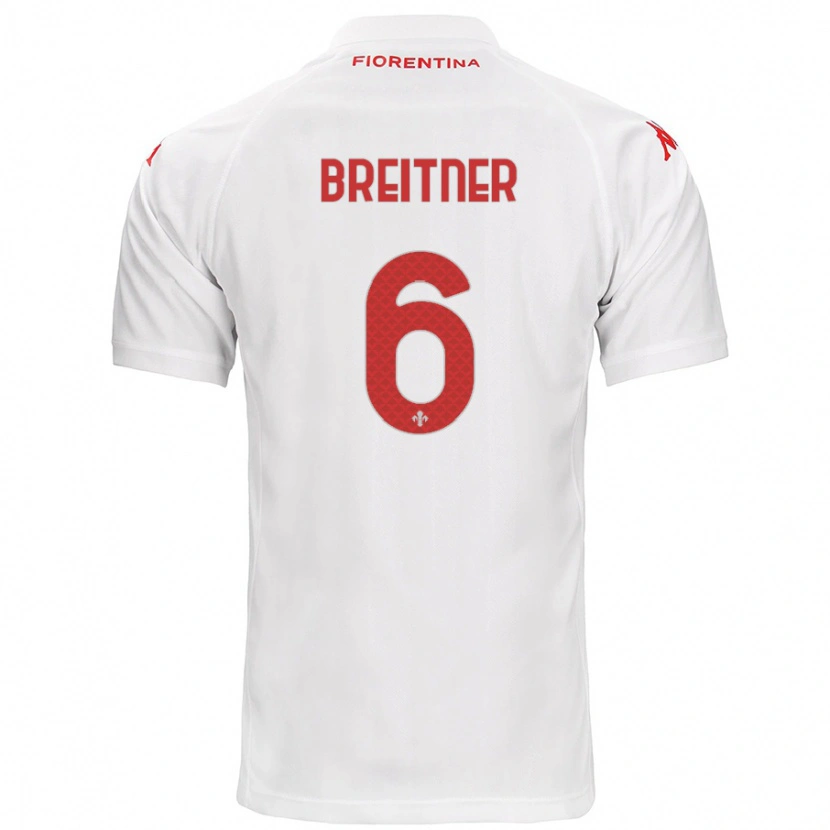 Danxen Kid Stephanie Breitner #6 White Away Jersey 2024/25 T-Shirt