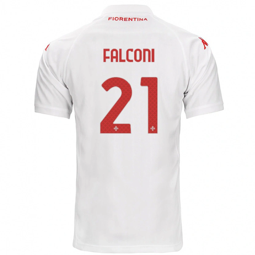 Danxen Kid Niccolò Falconi #21 White Away Jersey 2024/25 T-Shirt