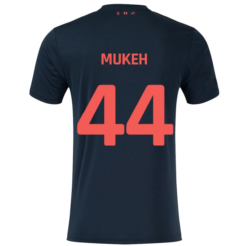 Danxen Kid Joshua Mukeh #44 Black Red Away Jersey 2024/25 T-Shirt