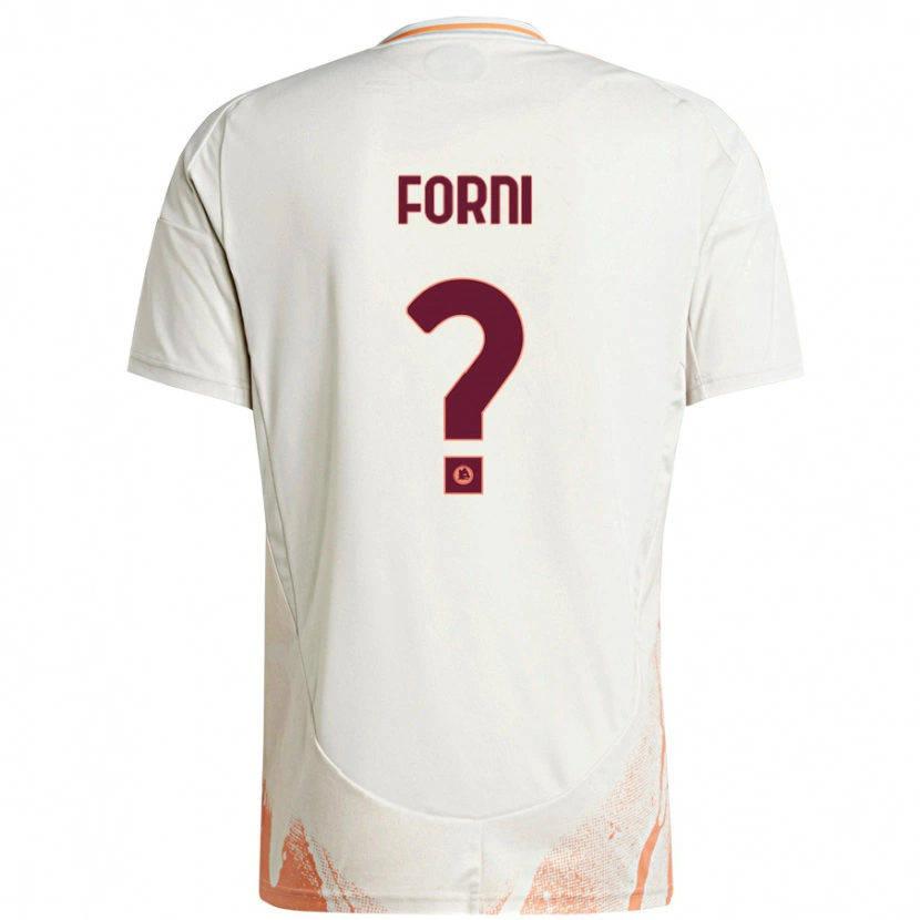 Danxen Kid Matteo Forni #0 Cream White Orange Away Jersey 2024/25 T-Shirt