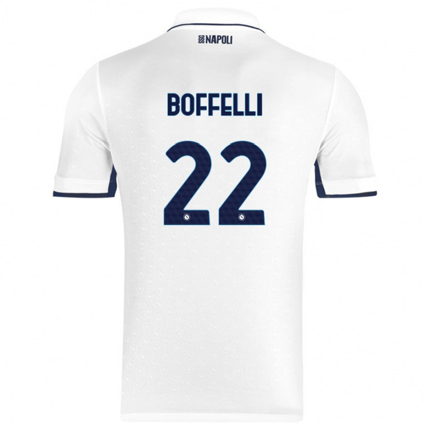 Danxen Kid Valerio Boffelli #22 White Royal Blue Away Jersey 2024/25 T-Shirt