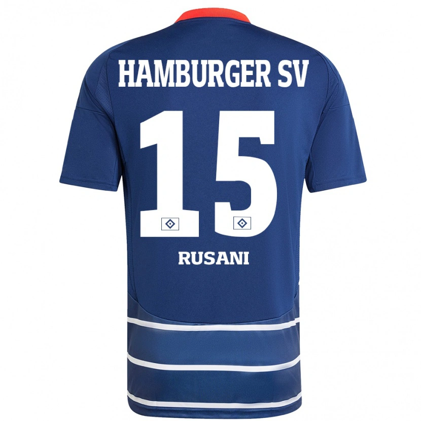 Danxen Kid Yasin Rusani #15 Dark Blue Away Jersey 2024/25 T-Shirt