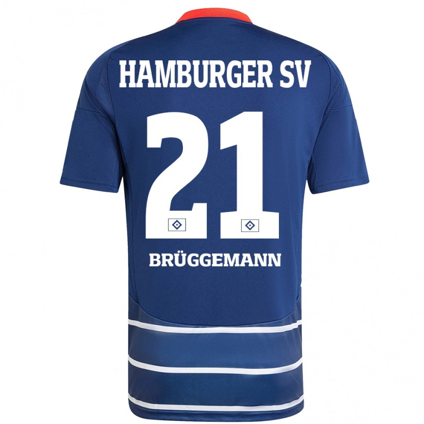 Danxen Kid William Brüggemann #21 Dark Blue Away Jersey 2024/25 T-Shirt