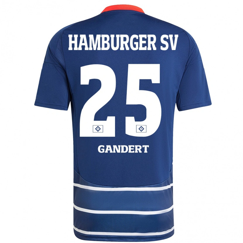 Danxen Kid Jeremy Gandert #25 Dark Blue Away Jersey 2024/25 T-Shirt