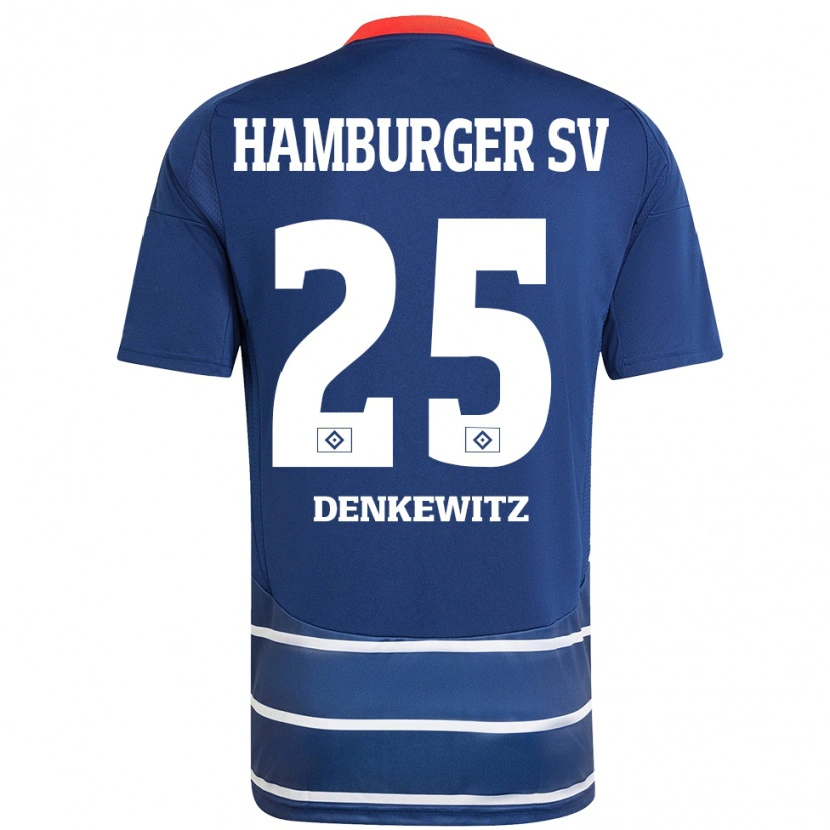 Danxen Kid Nick Denkewitz #25 Dark Blue Away Jersey 2024/25 T-Shirt