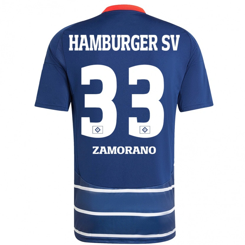 Danxen Kid Jolina Zamorano #33 Dark Blue Away Jersey 2024/25 T-Shirt