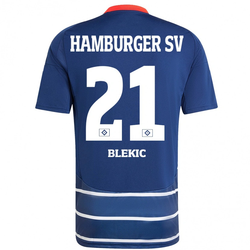 Danxen Kid Romeo Blekic #21 Dark Blue Away Jersey 2024/25 T-Shirt