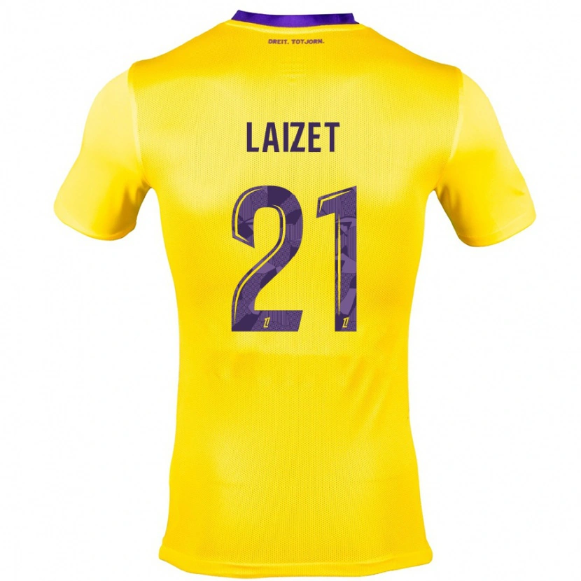 Danxen Kid Emma Laizet #21 Yellow Purple Away Jersey 2024/25 T-Shirt