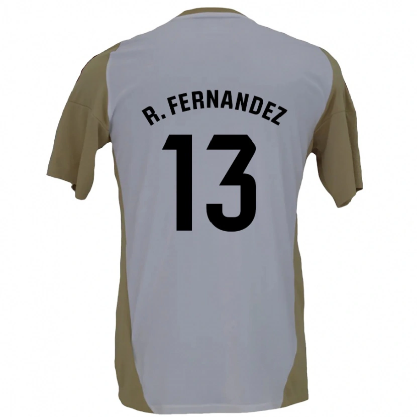 Danxen Kid Raúl Fernández #13 Brown White Away Jersey 2024/25 T-Shirt