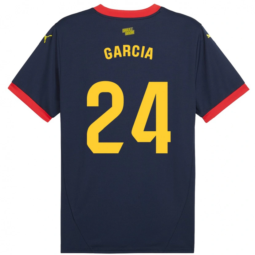 Danxen Kid Borja García #24 Navy Red Away Jersey 2024/25 T-Shirt