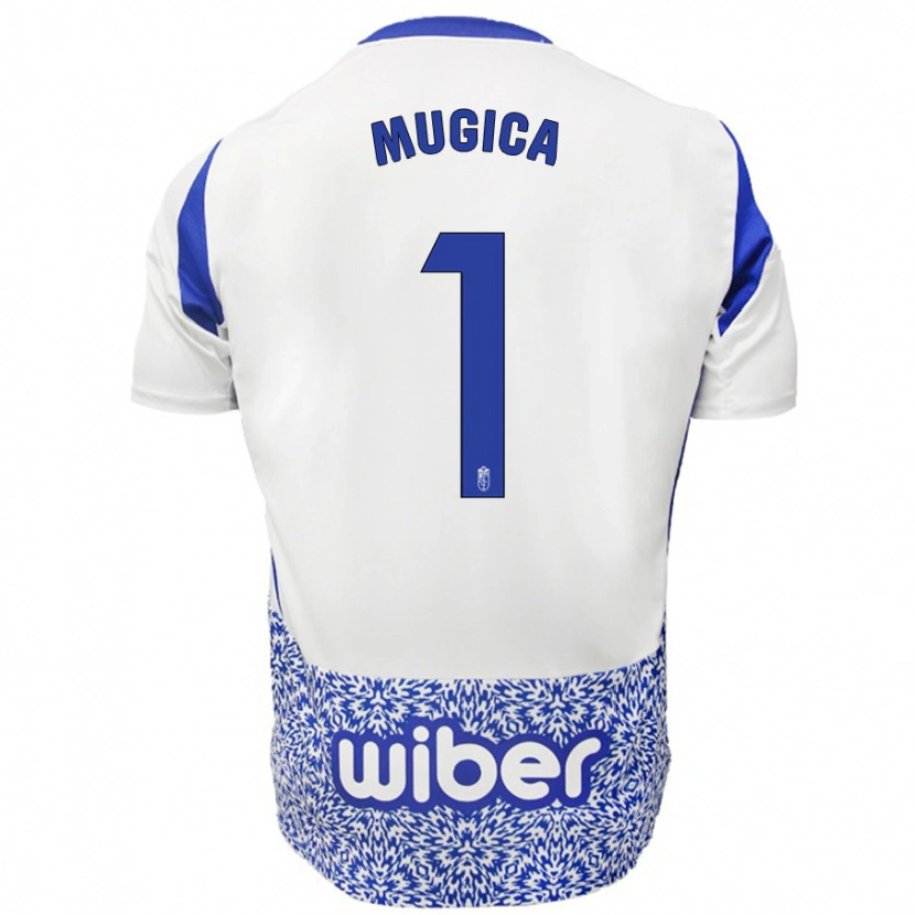 Danxen Kid Juan Múgica #1 White Blue Away Jersey 2024/25 T-Shirt