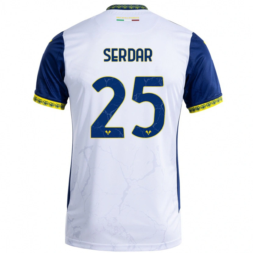 Danxen Kid Suat Serdar #25 White Blue Away Jersey 2024/25 T-Shirt