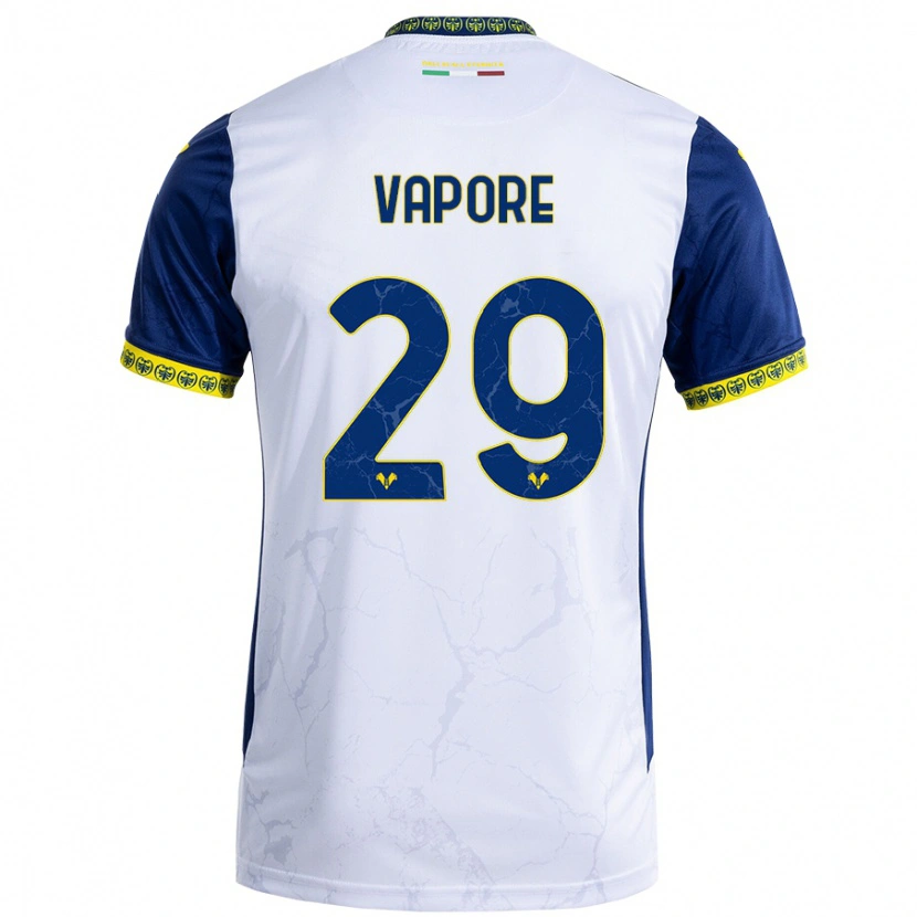 Danxen Kid Angelo Vapore #29 White Blue Away Jersey 2024/25 T-Shirt