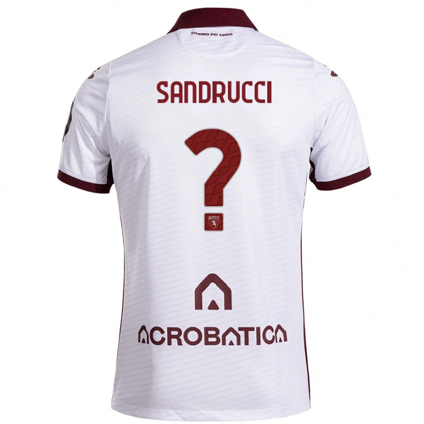 Danxen Kid Romeo Sandrucci #0 White Maroon Away Jersey 2024/25 T-Shirt